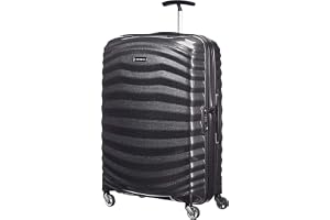 Samsonite Lite-Shock Spinner kabinväska, 69 cm | Svart, hård väska, med i Curv-material, stötdämpande skal och av återvunnet