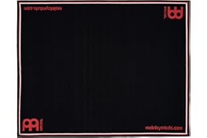 ‎MEINL CYMBALS Meinl Cymbals Drum Rug Schlagzeugteppich 1,60 x 2 Meter für Standard Setups - rutschfester Boden, dicht gewebter Stoff – Drumset Zubehör, Schwarz (MDR-BK)