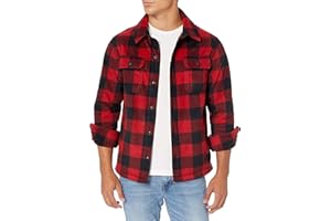 Amazon Essentials Uomo Giacca Camicia Invernale in Pile Polare a Maniche Lunghe