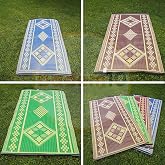 Badem10 Plastic Wire Mesh Carpet Rug Picnic Mosque Park Beach Garden Balcony Terrace Camping Outdoor Caravan Mat 90x180 cm