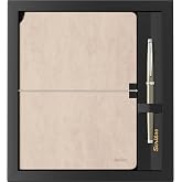 Scrikss SD600-12 Verona Bej A5 Defter & 800 Titanyum Krom Set