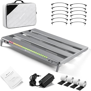Tragbare Gitarren-Pedalboard-Tasche – 60x33x10 Cm – Oxford-Gewebe, Schwarz – Für Effektpedale, Controller & Zubehör