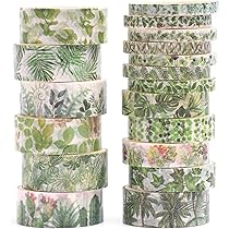 UOOOM 4 Rouleaux Washi Tape Doré Ruban Adhésif Papier Décoratif Masking