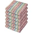 Emma Barclay Tea Towels for Kitchen Packs of 6 100% Cotton Terry Tea Towels Multicoloured Kitchen Home Household Essentials Dish Towels Kitchen Cloths Jazz Design 6 Pack