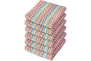 Emma Barclay Tea Towels for Kitchen Packs of 6 100% Cotton Terry Tea Towels Multicoloured Kitchen Home Household Essentials Dish Towels Kitchen Cloths Jazz Design 6 Pack