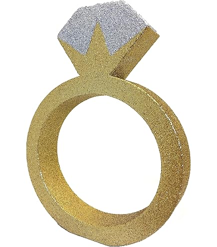 100Pcs Wedding Table Confetti Silver Glitter Bridal Shower Decorations She Said Yes Diamond Ring Confetti For Bridal Shower Wedding Engagement Anniversary Valentine's Day Bachelor Party
