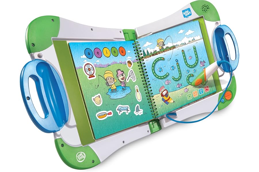 LeapFrog LeapStart Electronic Book, Educational and Interactive Playbook Toy for Toddler and Pre School Boys & Girls 2, 3, 4, 5, 6, 7 Year Olds, Green