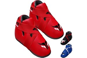 Mytra Fusion Semi Contact Boots – Kickboxing boots and Foot pads for Sparring, MMA, Muay Thai, Karate, Training, Fighting and Martial Arts