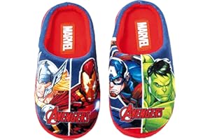 REQUETEGUAY Zapatillas Avengers de Estar por Casa | Zapatillas Marvel Pantuflas Avengers para Niños | Slippers Avengers Suela Dura
