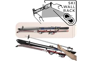 MEOLLO Soporte esquí guardaesquíes (100% Acero)