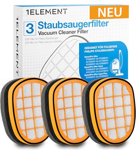 McFilter 4 Filtres Compatibles Philips Speed Pro Max - FC5005/01 Pour Aspirateurs 6000/7000/8000