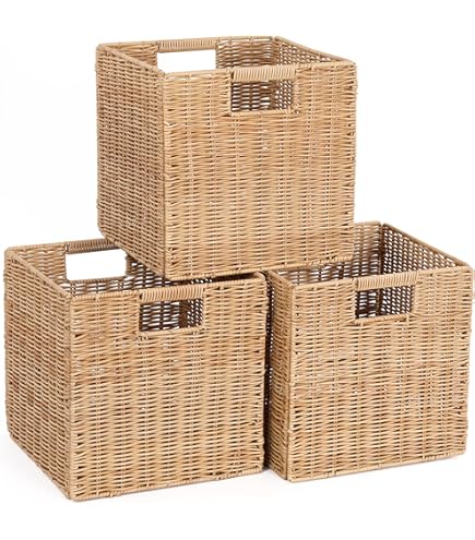 Louttary Aufbewahrungskörbe Grau - 3-teiliges Set Für Regale & Schränke