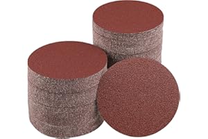 Sruhrak 100 Pezzi Carta Vetrata 60 Grana, 125mm Rotonda Non Poroso Dischi Abrasivi per Levigatrice Orbitale