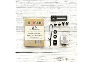 UltiClip AP Clip - Vielseitige lange & kurze Montageblöcke - Passt sich von 4,4 cm auf 3,8 cm an - Minimales Profil, maximale Verdeckung - Weniger 28,3 g - Hergestellt in Amerika, einzeln verkauft