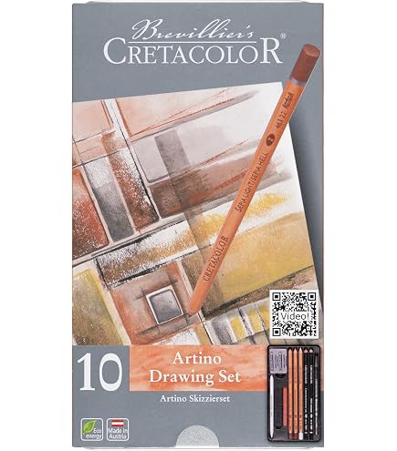 Set 72 Crayons Aquarellables Cretacolor Aqua Monolith - Sans Bois, Mines Lavables à L'Eau, Étui Métal