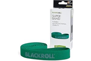 ‎BLACKROLL BLACKROLL® SUPER Band (104 cm), Gymnastikband zur Kräftigung der Muskeln, Widerstandsband aus hautfreundlichen Textilien, waschbares Fitnessband, Verschiedene Widerstandsstärken, Made in Germany