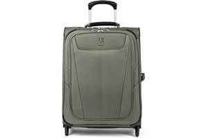Travelpro Maxlite 5 Carry-on International rozszerzalna walizka na kółkach bagaż podręczny, Zielony łupek, Carry-on 20-Inch, Maxlite 5 Softside lekki, rozszerzalny bagaż pionowy