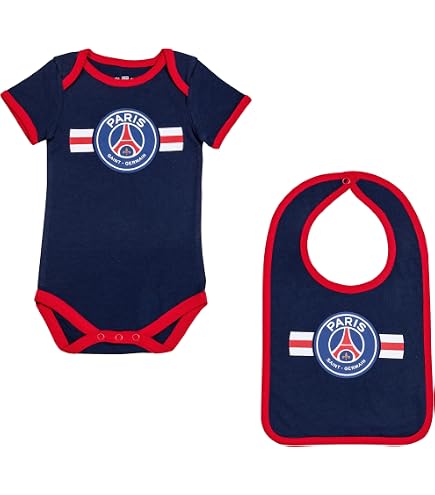 Lot De 2 Bavoirs Bébé AS Saint-Étienne, Coton Doux, Collection Officielle ASSE