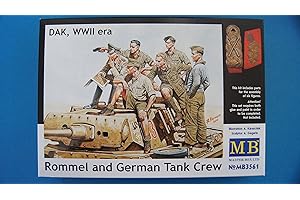 MASTER BOX Masterbox 01:35 Escaliers Rommel et Allemand Tank Crew, DAK de la Seconde Guerre Mondiale Était Pièces de Montage