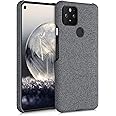 kwmobile Schutzhülle kompatibel mit Google Pixel 5 - Hülle - Stoff Cover Handyhülle - Backcover in Grau