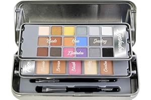 MARKWINS The Color Workshop - Colour Play Travel Makeup Case Vanity Case - Vanity Case with Mirror for Fun and Completely Professional Makeup Set - Makeup Set for Day and Night Looks