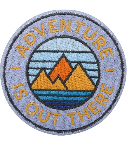Kit De 12 Patchs Brodés Thermocollants Thème Camping/aventure - Pour Personnaliser Vêtements, Sac à Dos, Jean