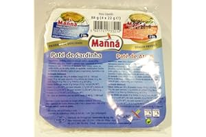 Manná, Tun- und Sardinenpastete, 4 x 22 g