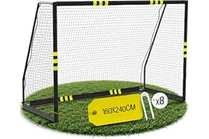 ‎FRIEDO PRODUCTS FRIEDO Fußballtor Kinder I 120x180 160x240 200x300cm I CE-geprüft I Rostfrei & wetterfest für den Garten I Fussball Tor mit stabilem Stand I Premium Fußball Tor mit reißfestem Netz I Goal for Outdoor