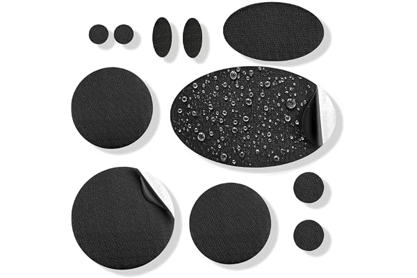 aZengear Patchs de réparation (30+ couleurs) pour vestes en duvet, doudounes, tentes et chaussures | autocollants, imperméables, résistants aux déchirures, au froid | 11 pièces