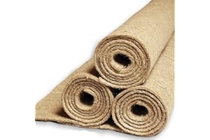 Natursache 1 Nagermatte aus Hanf, 150 x 80 x 0,5cm I Hanfmatten für Hasenstall, Kaninchenhaus, Hamsterkäfig I Bodenabdeckung für Käfige, Laufställe, Höhlen & Schlafplätze von Kleintieren & Nagern