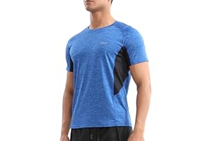 ZENWILL Transpirable Camiseta Hombre Deporte Entrenamiento Cómodo de Secado Rápido para Hombre