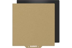 ELEGOO 235x235mm PEI Plateau de Construction Magnétique, PEI Plateforme Flexible en Acier à Ressorts avec Lit Adhésif pour Neptune 3 Pro Imprimantes 3D