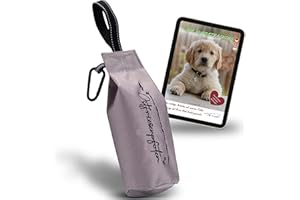 Ostfriesenpfoten® - extrem strapazierfähiger Futterbeutel 'Enno' | ohne Metallösen | Grau | geeignet für alle Hunderassen - Futterdummy inkl. eBook für Ihr Agility-Training – waschmaschinengeeignet