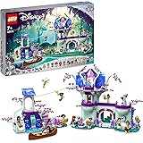 LEGO 43215 Disney Zaczarowany domek na drzewie z 13 minilaleczkami, w tym z księżniczką Dżasminą, Elsą, Anną i Vaianą, zabawk