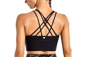 CRZ YOGA Femme Soutien Gorge de Sport Brassière Yoga Coussinets Amovibles