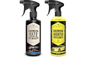 ‎· URBAN FOREST · PREMIUM PRODUCTS Autoreiniger SPARSET | Premium Auto Innenreiniger + Auto Insektenentferner (2 x 500ml Set) als Auto Polsterreiniger & Cockpitspray + Insektenreiniger für Lack & Scheiben von URBAN Forest