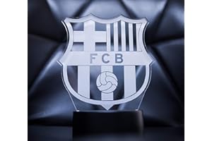 3D LAMPARAS Lampe décorative 3D avec le logo officiel du FC Barcelona