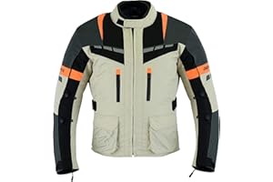 GEARX Tornado - Chaqueta impermeable reflectante para motocicleta, para viajes y aventuras