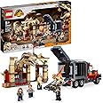 LEGO Jurassic World T. rex & Atrociraptor Dinosaur Breakout 76948 Building Kit; Fun Toy Playset for Kids Aged 8 and Up, Featuring 2 Dinosaurs, a Big Rig Truck, Market and 4 Minifigures (466 Pieces)