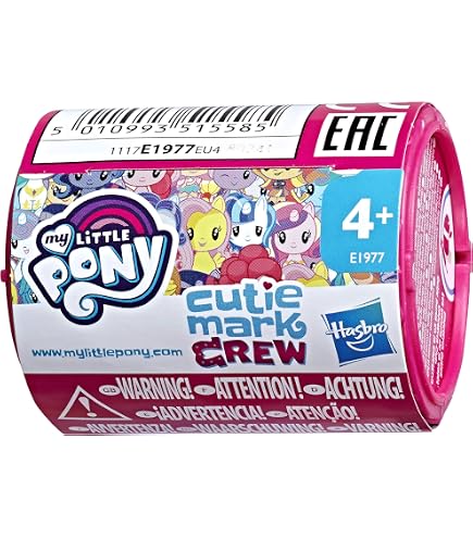My Little Pony Magical Mane Rarity Toy 16,5 cm, Pony Figura per capelli che cresce e cambia colore, 10 accessori a sorpresa