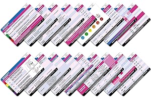 BOSPHORUS CARD Nursing Badge Pediatrics Medical Reference Cards, 9 pcs (New-Born Blood Pressure, EKG Normals etc.) Essential Nurse Accessories for Work or School Great Nurse Gifts (Pediatrics)