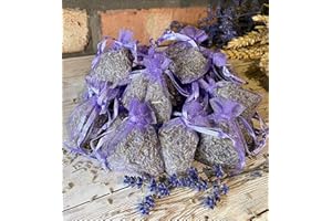 10 Aromatic Lavender Bags by 3drom Fresh Handmade Naturally Fragranced Moth Repellent