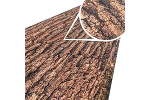 ‎ANRO ANRO Küchenteppich Küchenläufer Teppich Läufer Küche abwischbar rutschfest Design Baumrinde 180 x 52cm