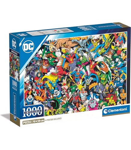 Puzzle Marvel Puzzle Batman Clementoni 1000 Pezzi - Supereroi DC Comics ...