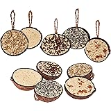 dobar Zehn gefüllte Kokosnüsse in 5 Vogelfutter-Sorten zum Aufhängen, ganzjähriges Fett-Futter Wildvogelfutter Wildvögel, 1er