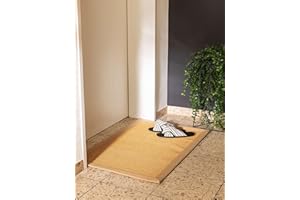 benuta Sana - Alfombra de fibra natural de sisal, color beige, 40 x 60 cm, robusta alfombra para comedor y salón, 100% fibra natural de sisal, diseño atemporal