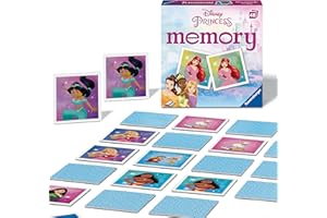 Ravensburger Disney Princess Mini Memory Game - Matching Picture Snap Pairs For Kids Age 3 Years Up