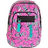 SEVEN Zaino scuola advanced KEYS - Rosa - 30 LT - inserti rifrangenti - Supporto USB