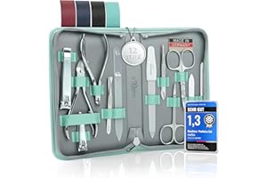 marQus kit manucure set 12 pc de Solingen Allemagne - coffret cadeau femme/homme, coupe ongle homme/femme, limes a ongles professionnelle, pince a epiler, kit ongle cuir