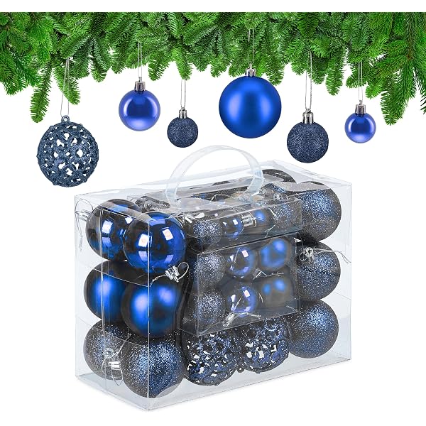46 Pezzi Di Decorazioni Natalizie, Set Di Palline Di Natale Infrangibili Decorazioni Per L Albero Di Natale Palline Per L Albero Di Natale 98851710